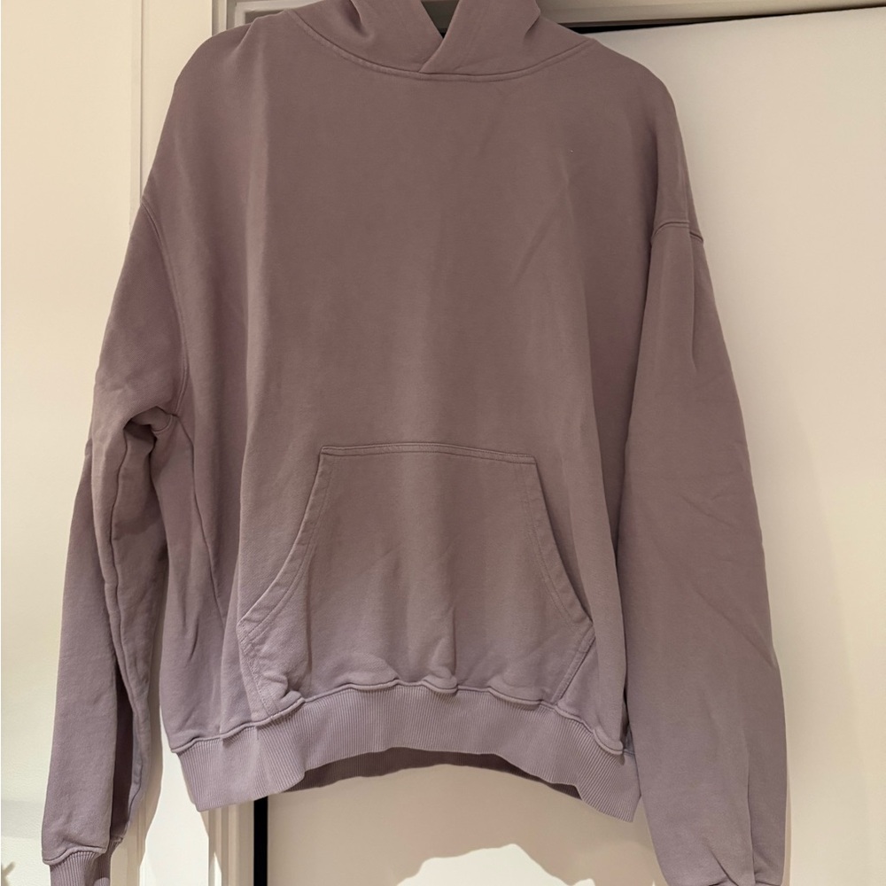 MNML purple boxy hoodie
